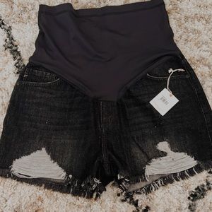 Pink Blush Maternity Black Shorts